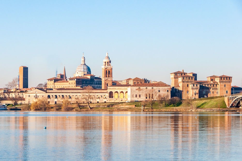 vista panoramica di Mantova, Lombardia, Italia